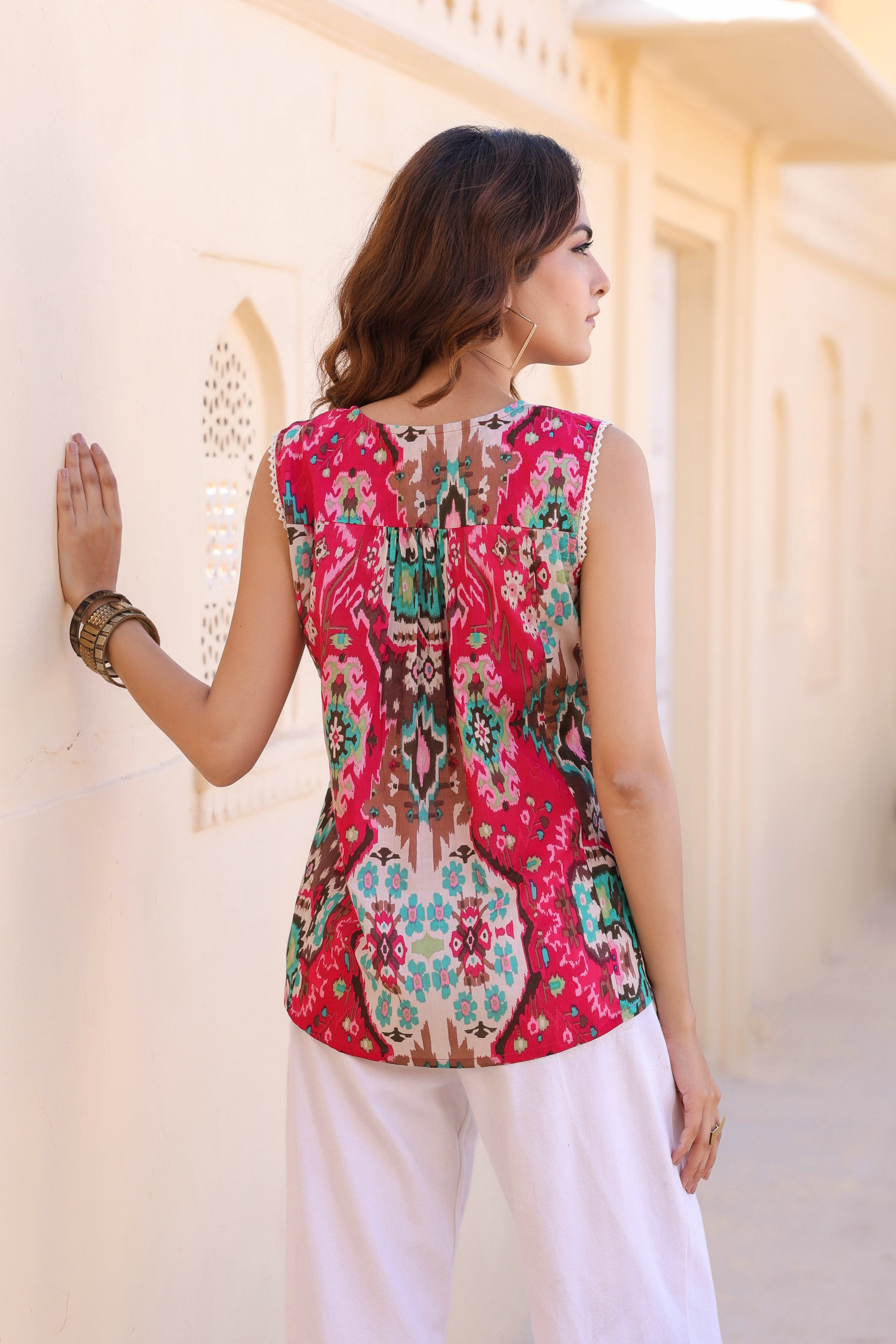 Ethnic Motif Printed Top