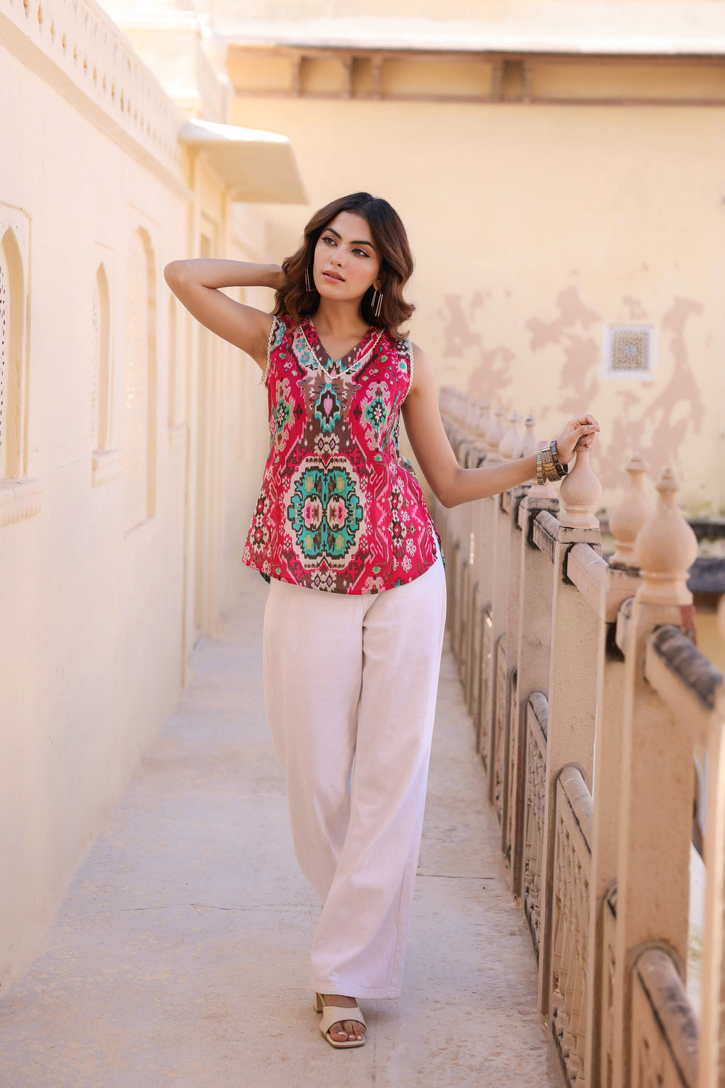 Ethnic Motif Printed Top